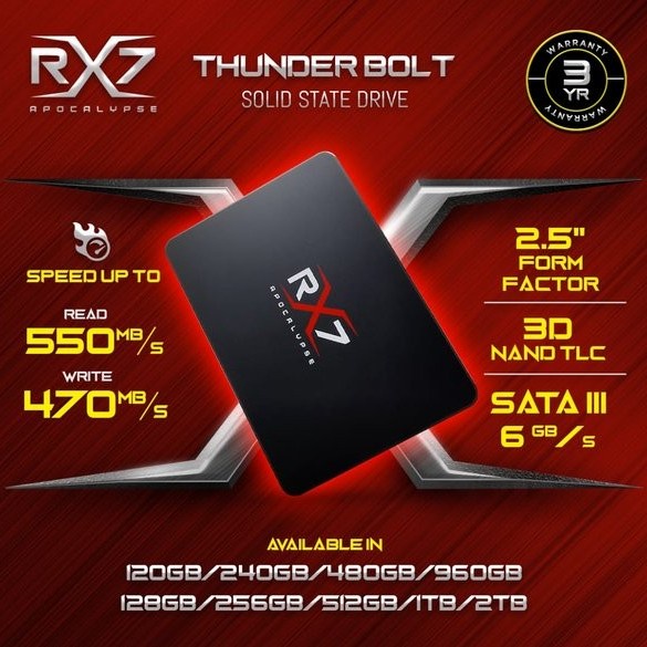 Jual SSD RX7 128GB SATA FOR PC DAN LAPTOP | Shopee Indonesia
