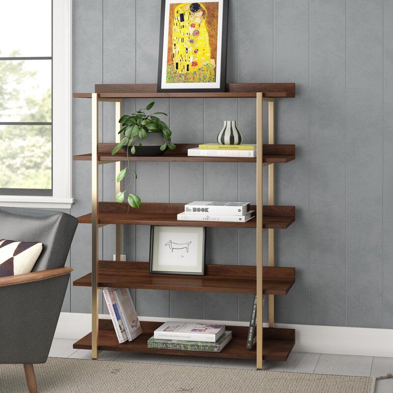 Jual ANESH | Rak Buku Industrial Kayu Jati Minimalis Modern - Etagere ...