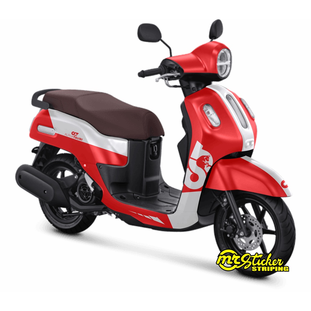Jual Decal yamaha FAZZIO custom sticker Fullbody free design alphatauri ...