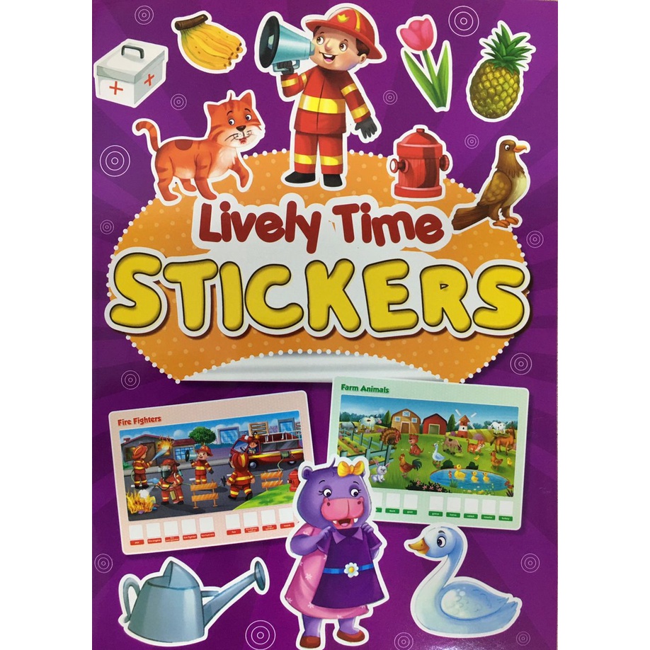 Jual [Mind To Mind] Lively Time Sticker Book Preschool/Primary | Shopee ...