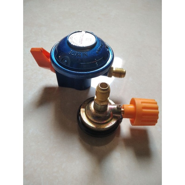 Jual Regulator dan Kran refill gas kaleng dengan sambungan selang manifold Shopee Indonesia