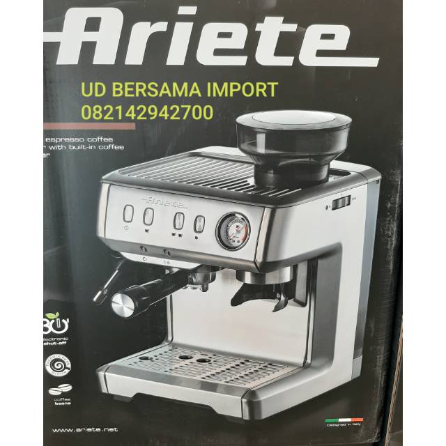 Jual ariete coffe maker metal ss 1313 mesin kopi espresso ariete italy