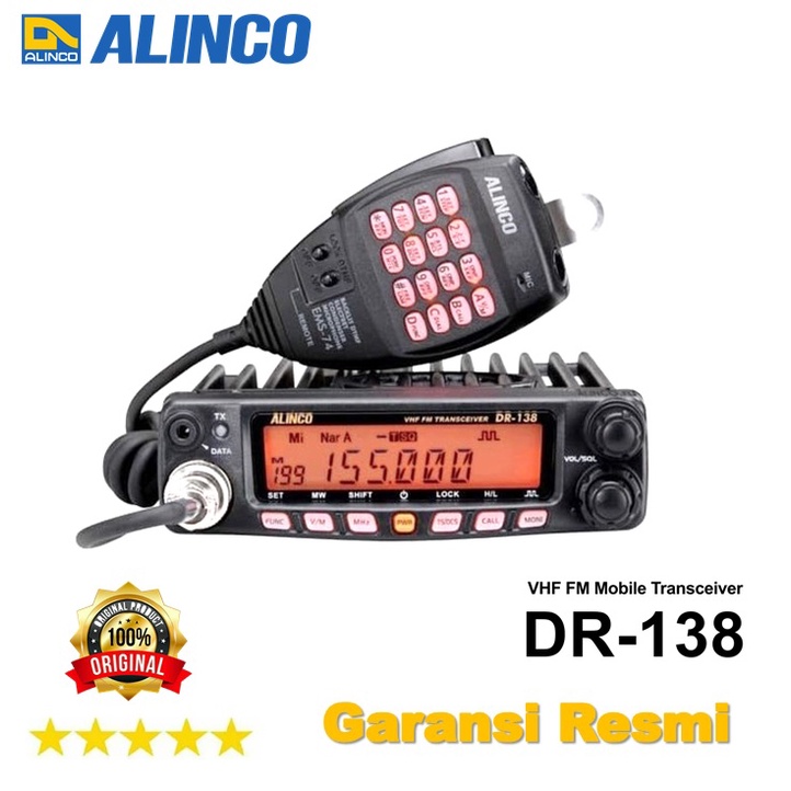 Jual RADIO RIG ALINCO DR-138 VHF GARANSI ALINCO | Shopee Indonesia