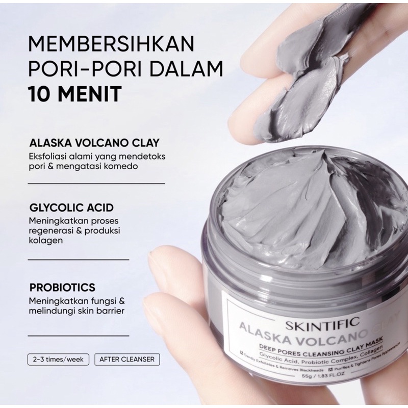 Jual Skintific Alaska Volcano Clay Shopee Indonesia
