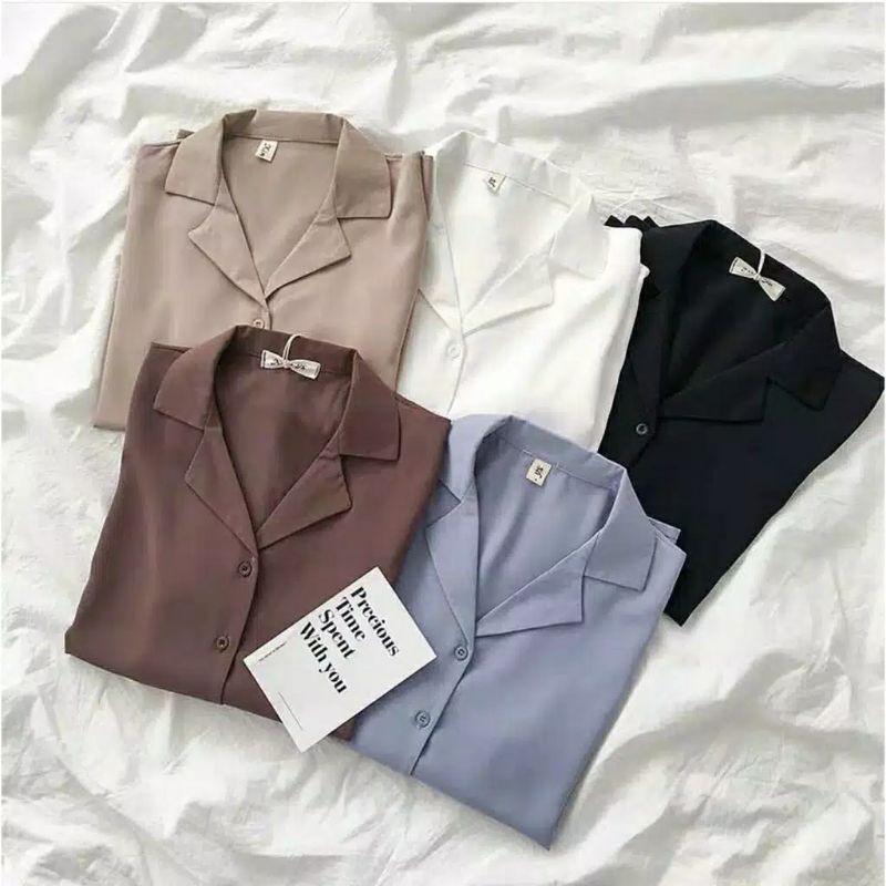 Jual Basic blouse | Pakaian wanita kekinian | Shopee Indonesia