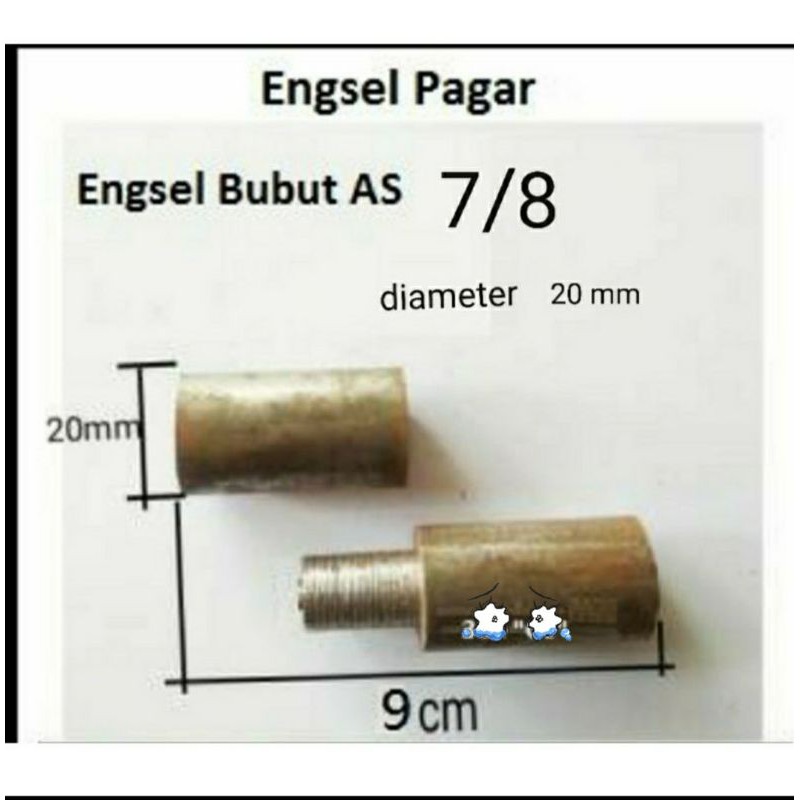 Jual Engsel As Bubut Pagar Panjang Cm Bahan Besi As Roniser Shopee Indonesia