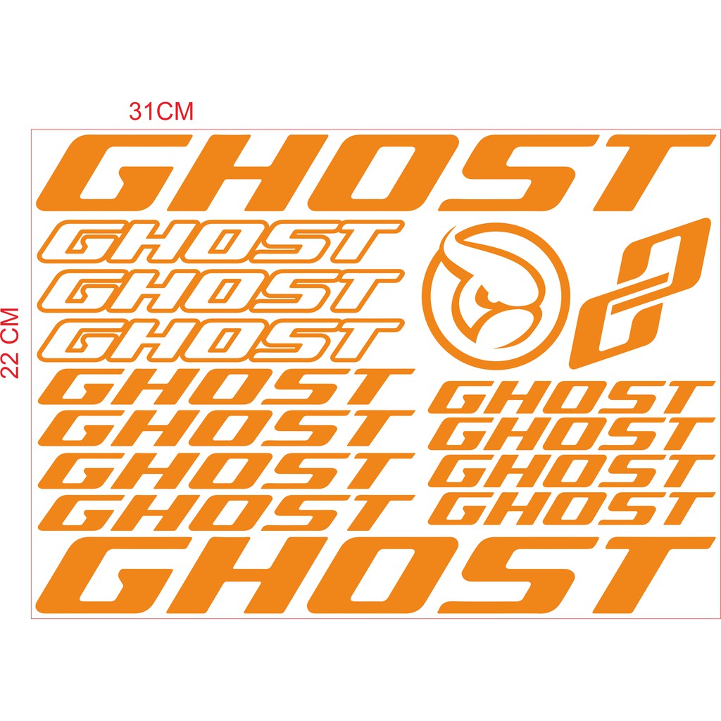 Jual cutting sticker/stiker sepeda ghost | Shopee Indonesia