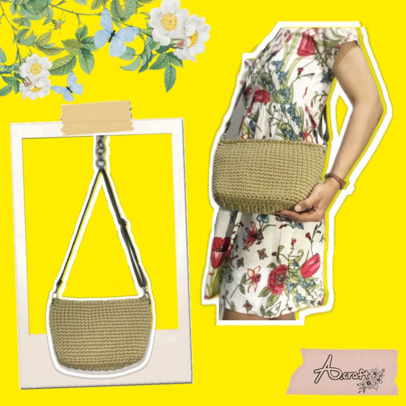 Jual Tas Rajut Handmade (Sling Bag) | Shopee Indonesia