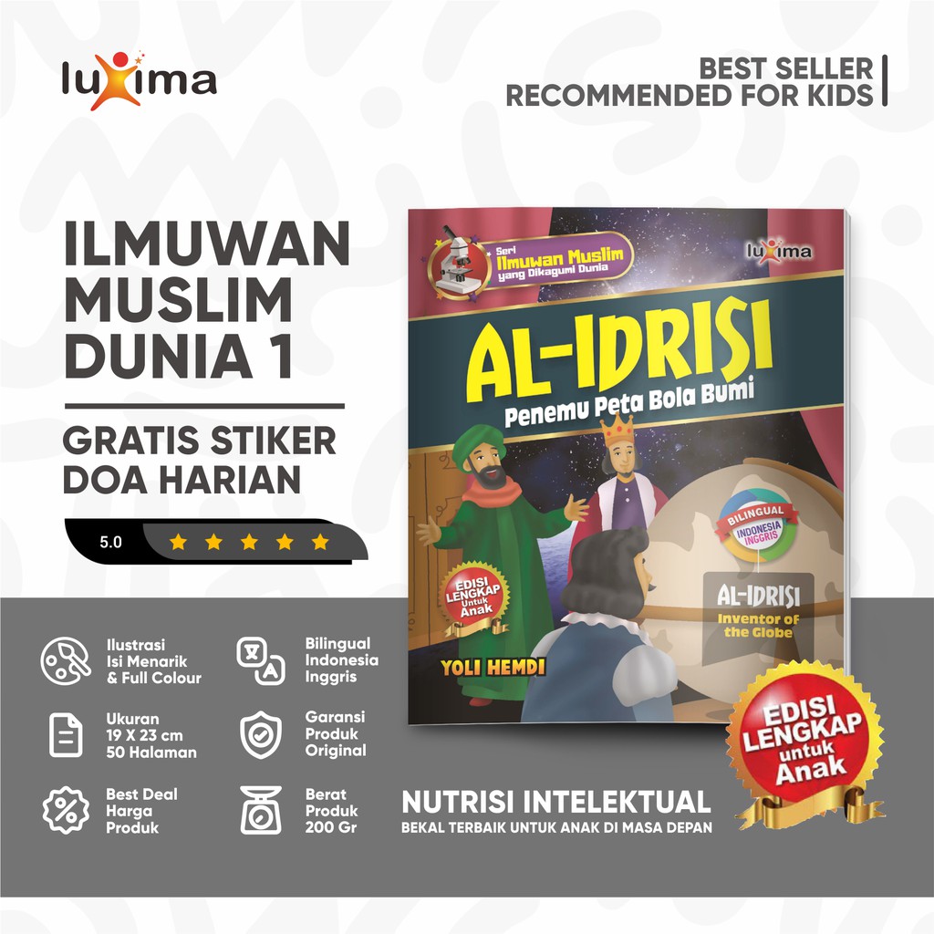 Jual Kisah Al Idrisi Penemu Peta Bola Bumi - Seri Ilmuwan Muslim 9 ...