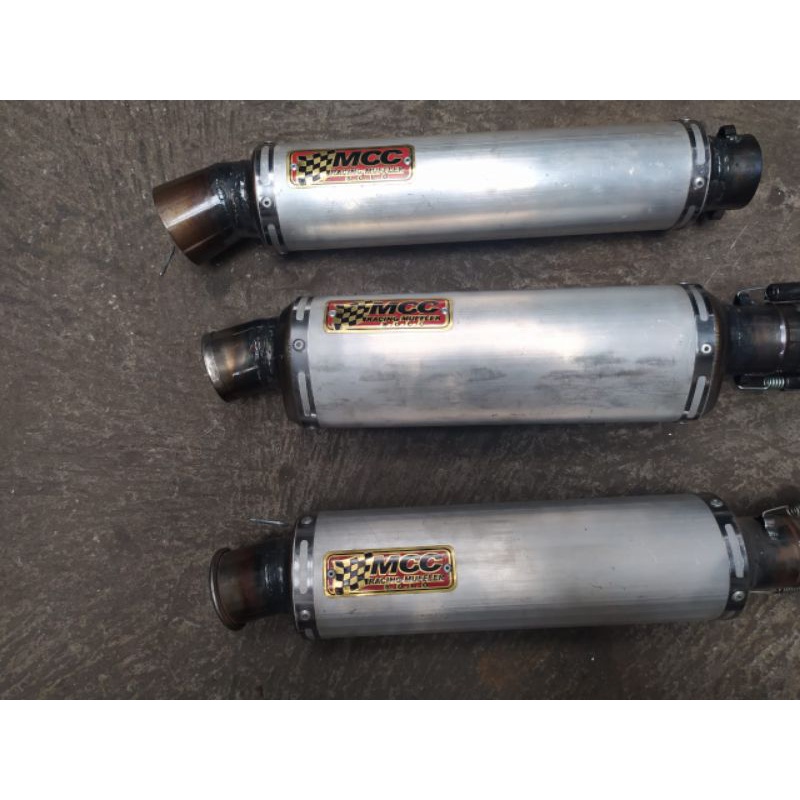 Jual Silincer Alumunium Galvanis Slip On 50mm MCC Racing Muffler