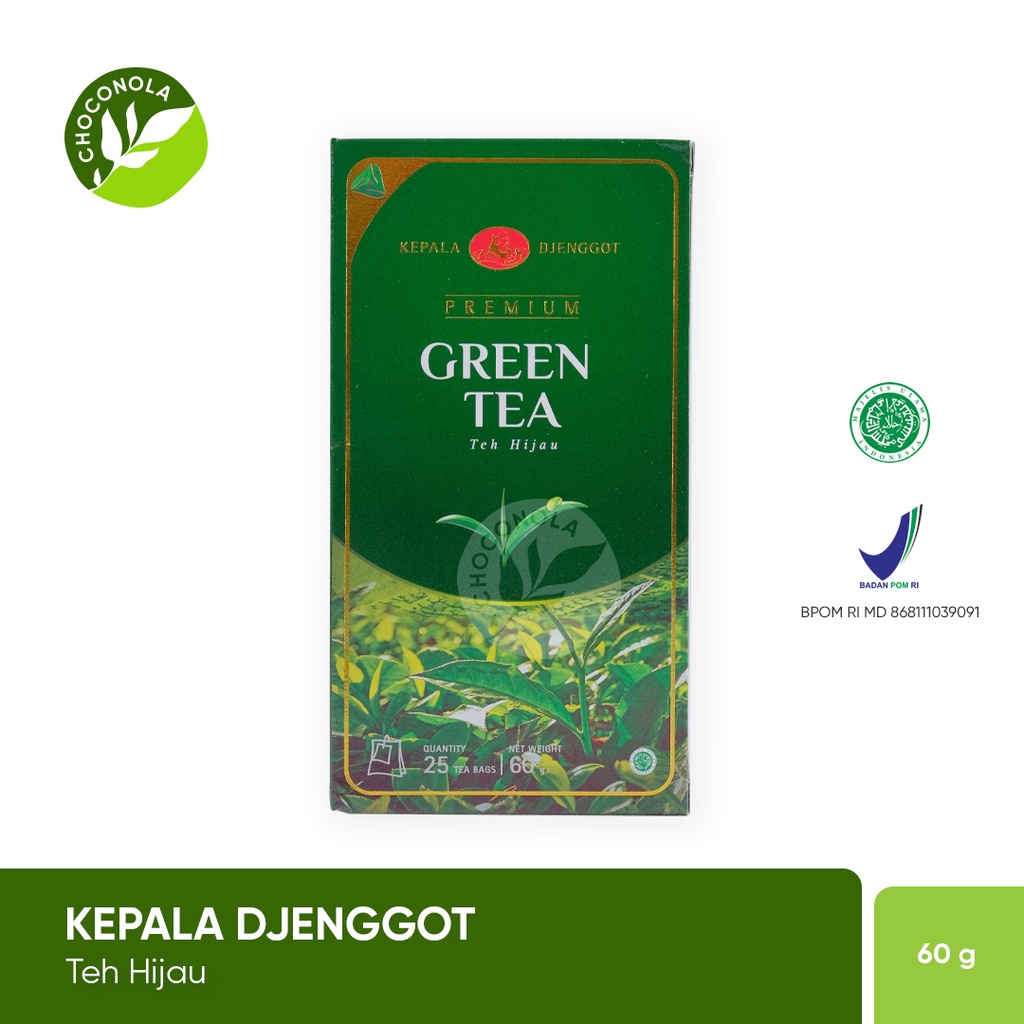 Jual Teh Hijau Green Tea Kepala Djenggot Premium Teh Celup 25 Kantong