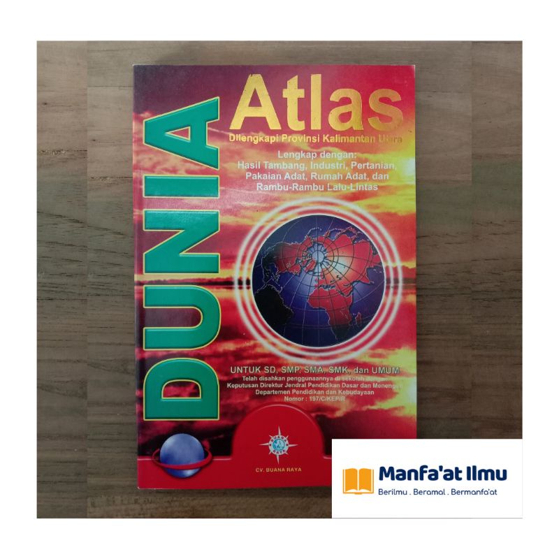 Jual Atlas Peta Indonesia dan Dunia - Ukuran Tanggung | Shopee Indonesia