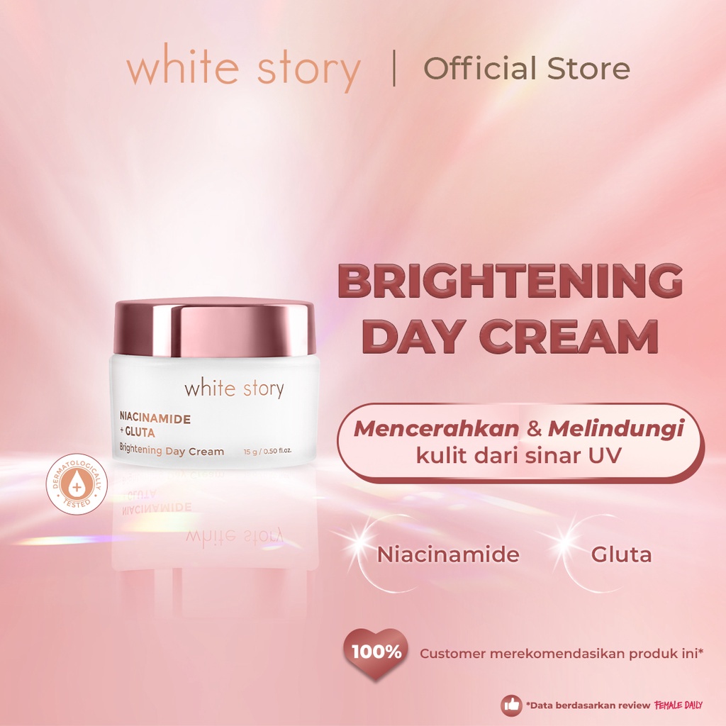 Jual WHITE STORY Brightening Day Cream 15gr Shopee Indonesia