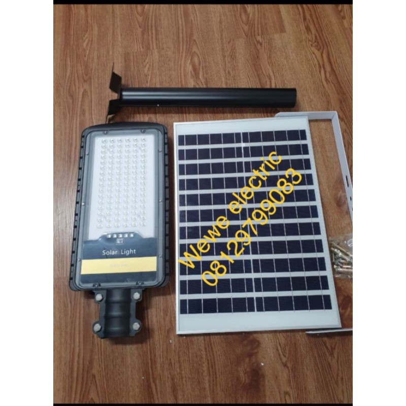 Jual Lampu Jalan Led Panel Surya Solar Sel Matahari 2in1 120w 120 Watt