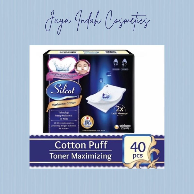 Jual Silcot Maximizer Cotton 40 pcs Kapas Kecantikan Unicharm | Shopee ...
