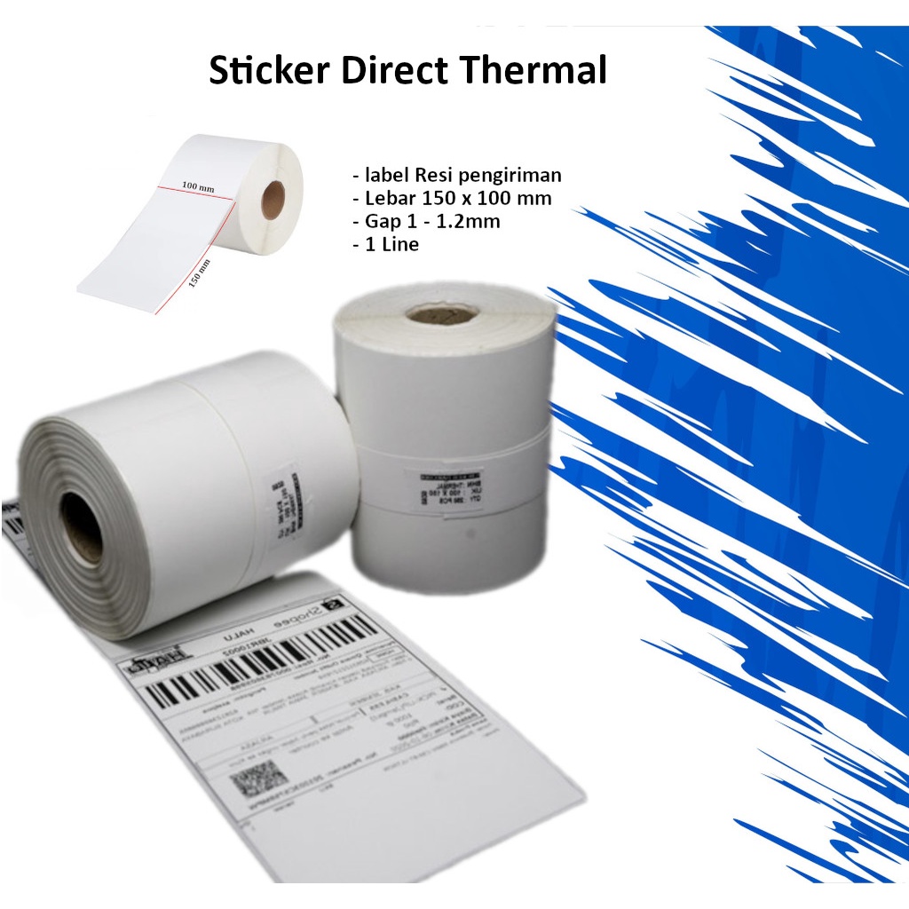 Jual Kertas Thermal Label Barcode X A Cetak Resi Online Shop Shopee Indonesia