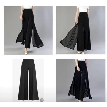 VM Celana Kulot Fashion Celana Kombinasi Sifon Scuba Celana Wanita JessicaCollection 551