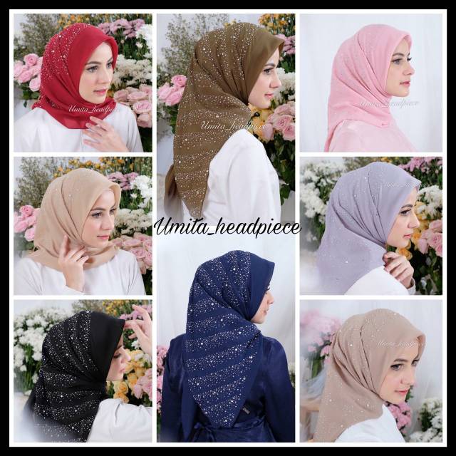 Jual Lux Hijab Segi Empat Mutiaraparis Payet Taburhijab Mutiara Taburjilbab Pollycottonbella 9664