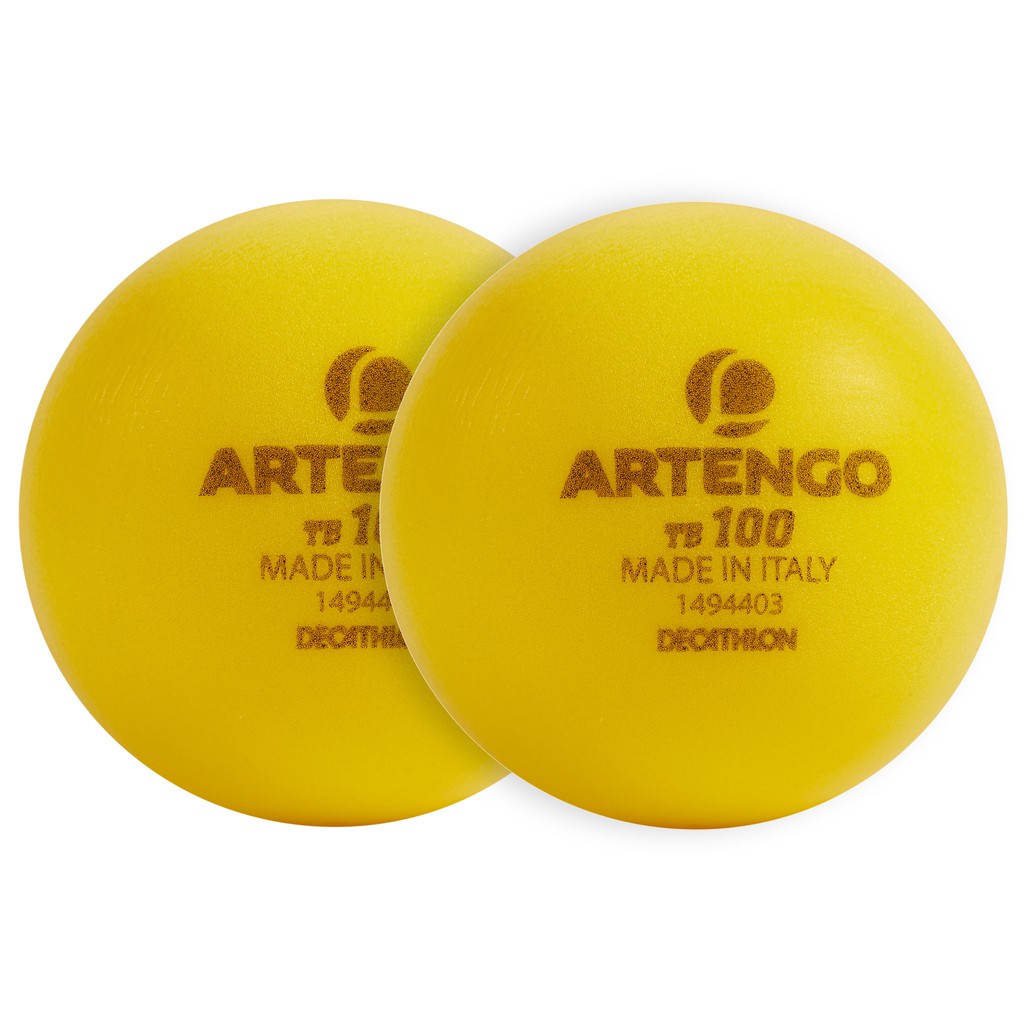 BALLE DE TENNIS EN MOUSSE TB100*2 9cm ARTENGO