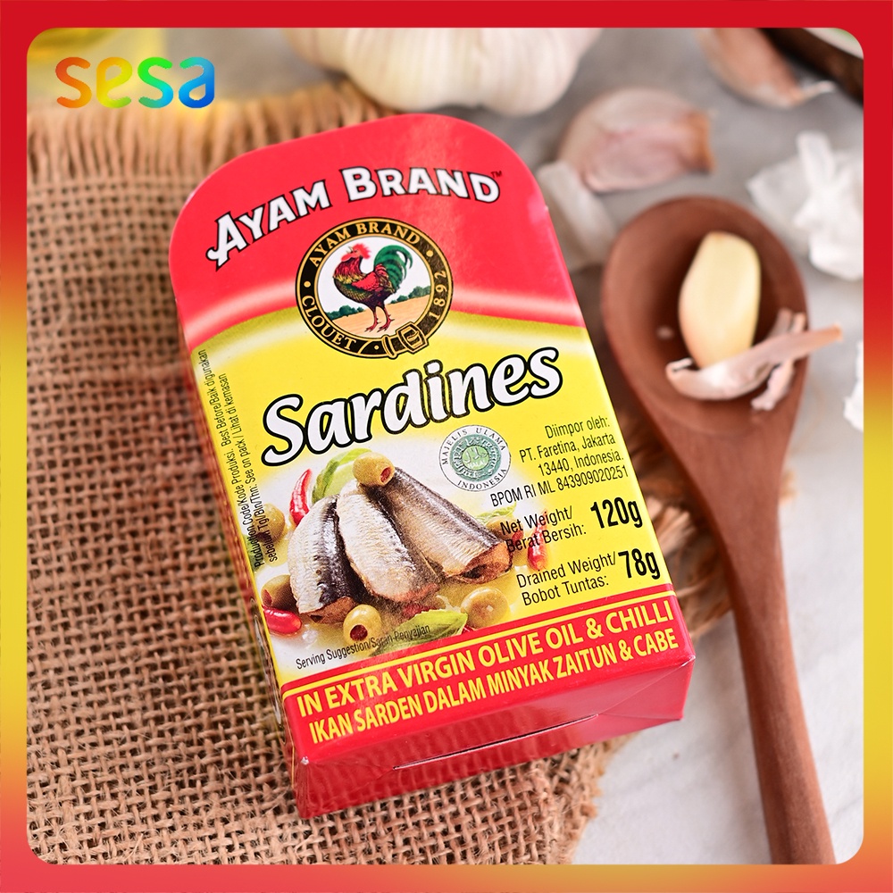 Jual Ayam Brand Sardines Olive With Chilli 120 G Ikan Sarden Shopee Indonesia 5448