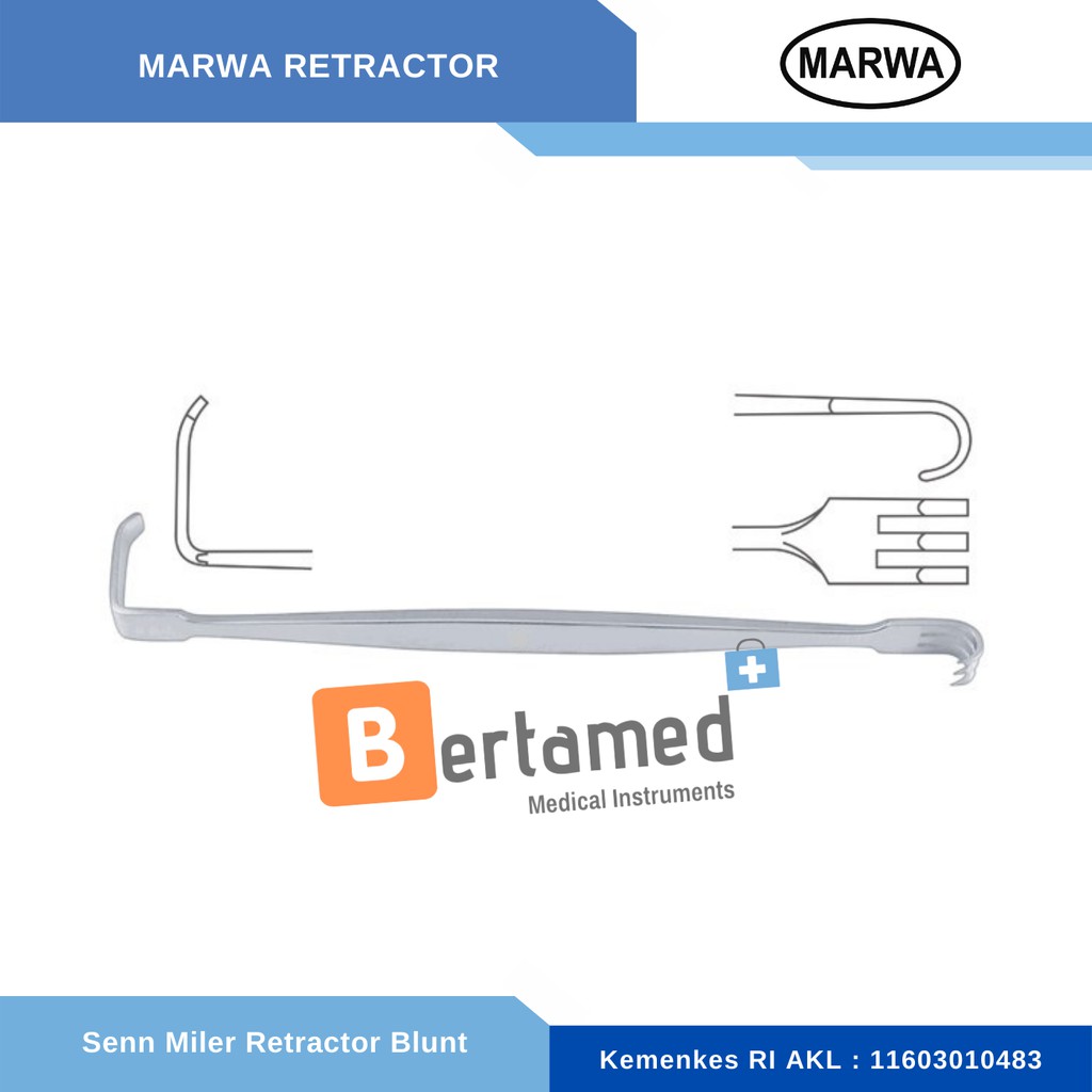 Senn Retractor, 6-1/4 In (15.8cm) | Black & Black Surgical - Foto 8