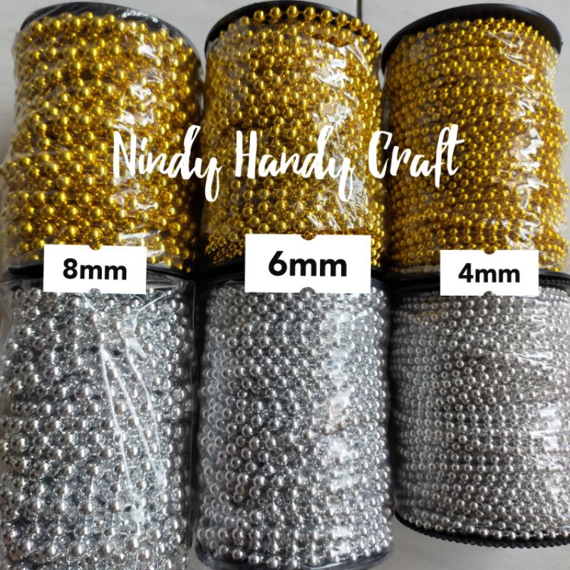 Jual Parel Lada 4.6.8mm / meter - Parel Mutiara - Mutiara Meteran ...