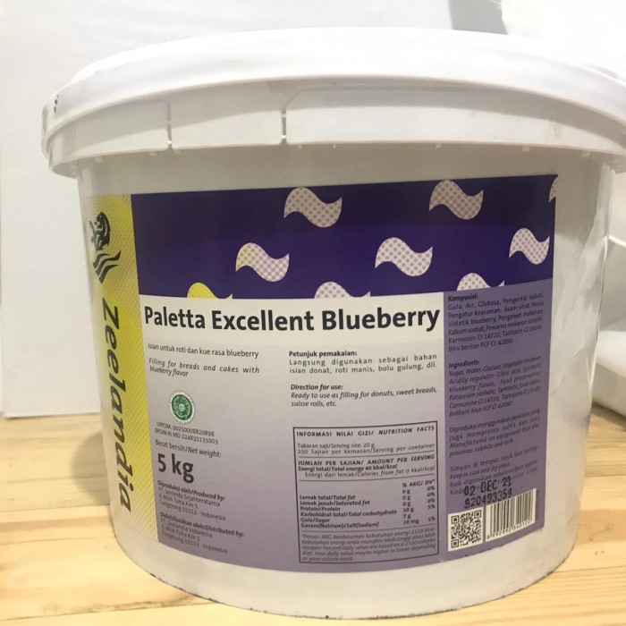 Jual PALETTA EXCELLENT BLUEBERRY FILLING 5KG ISIAN ROTI KUE BOLU ...