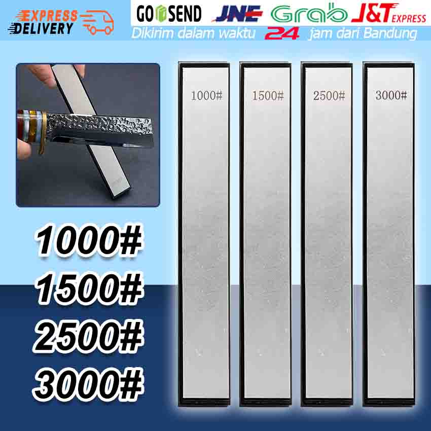 Jual Diamond Sharpening Plate Grit 400 & 1.000 Pengasah Plat Intan Batu