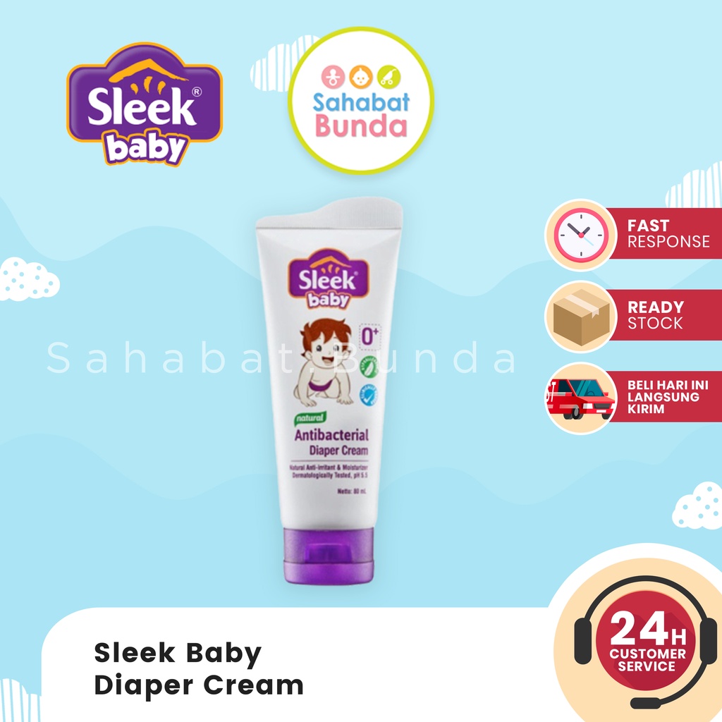 Jual SLEEK Diaper Cream Krim Ruam Popok Bayi | Shopee Indonesia