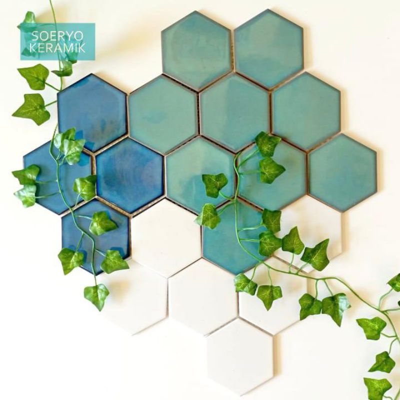 Jual Keramik Dinding Kamar Mandi / Dapur Hexa Wide 25,6x29,5 cm
