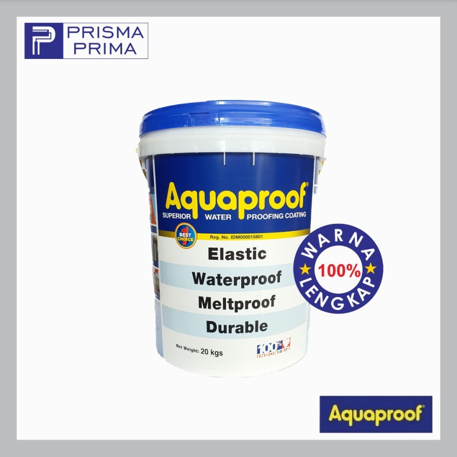 Jual Aquaproof Cat Pelapis Anti Bocor Waterproofing Pail 20 Kg Shopee Indonesia 2303