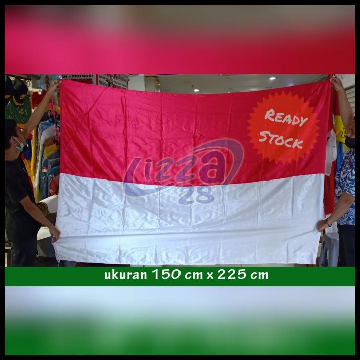 Jual Bendera Merah Putih Bahan Satin Ukuran 150 Cm X 225 Cm | Shopee ...