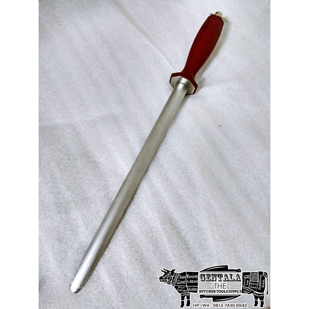 ASAHAN VICTORINOX 30CM BUTCHER SHARPENING STEEL OVAL MICRO FINE CUT