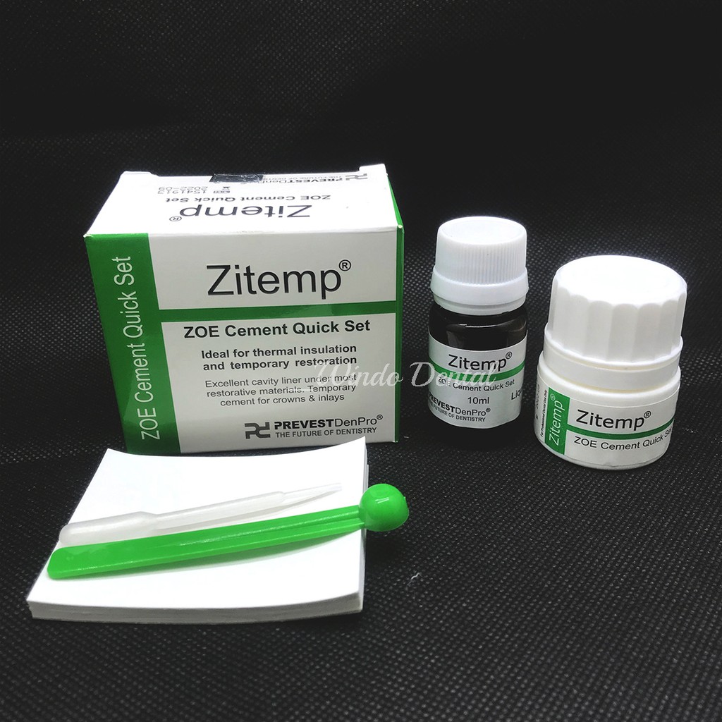 Oxido Zinc- zitemp 20 grs + eugenol 10 ml