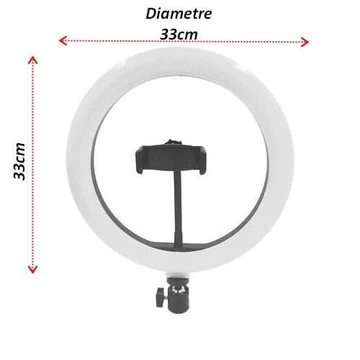 MIXIO 33CM Ring Light Selfie Led 13Inc LED Photo Studio Selfie Tiktok Camera