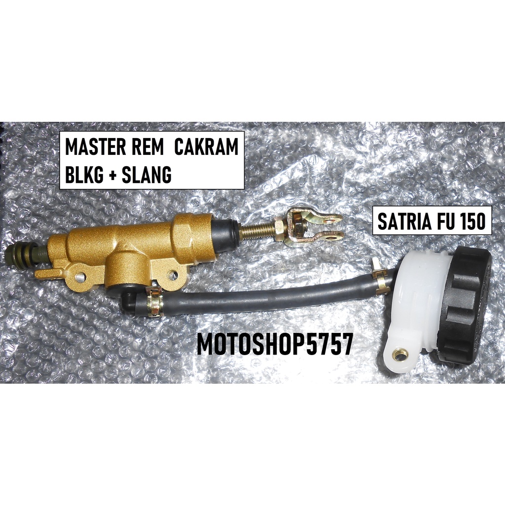 Jual MASTER REM CAKRAM BLKG belakang + SELANG SATRIA FU 150 | Shopee ...