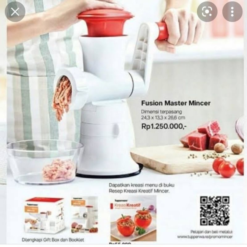 Jual Tupperware fusion master mincer tupperware / gilingan daging ...