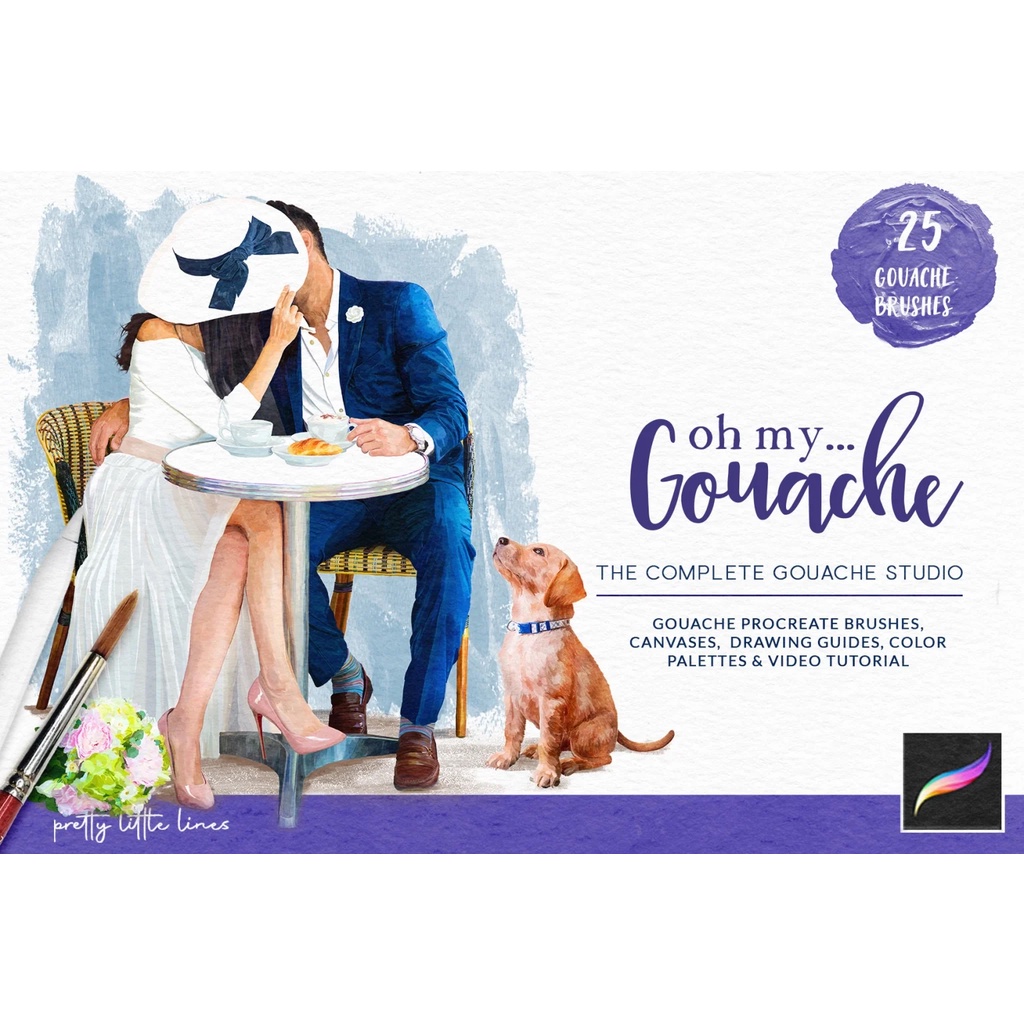 Jual Procreate Brush - The Complete Gouache Studio | Shopee Indonesia