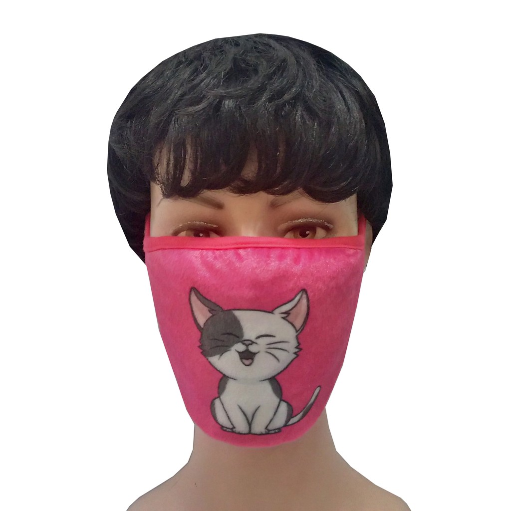 Jual Masker Kain 3 Lapis Ply Katun The Kitten Laughed Bahan Lembut