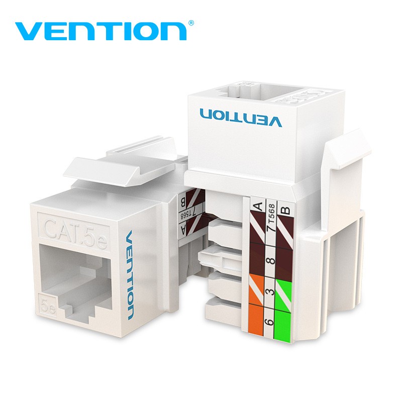 Jual Vention Connector RJ45 Cat5e/Cat6/Cat.6 IRH/ UTP Modular Konektor ...