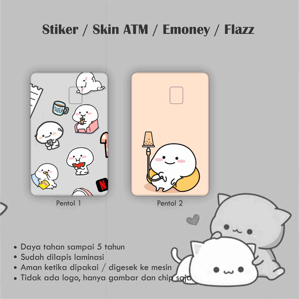 Jual Stiker ATM / Flazz / Emoney / Garskin / Skin Kartu Pentol | Shopee ...