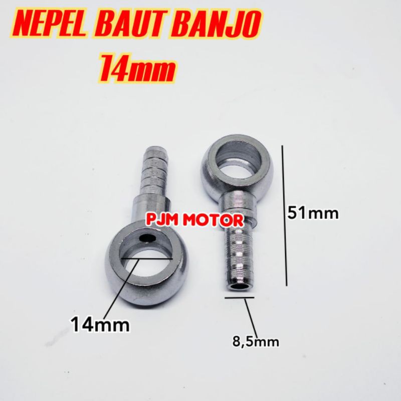 Jual Nepel Runcing Nepel Baut Banjo 14mm 14 Mm Nepel Minyak Shopee