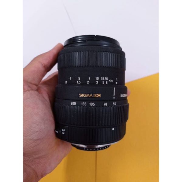 Jual Lensa SIGMA 55-200mm DC F3.5 For NIKON Kamera DSLR