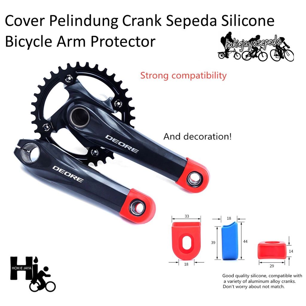 Jual RIU167 Cover Pelindung Crank Sepeda Silicone Bicycle Arm Protector ...