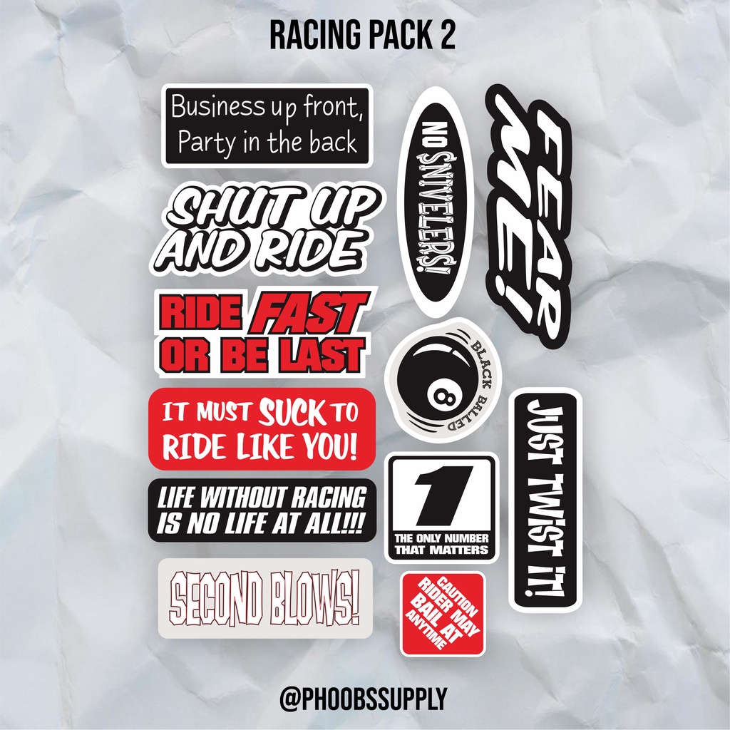 Jual stiker racing pack | Shopee Indonesia