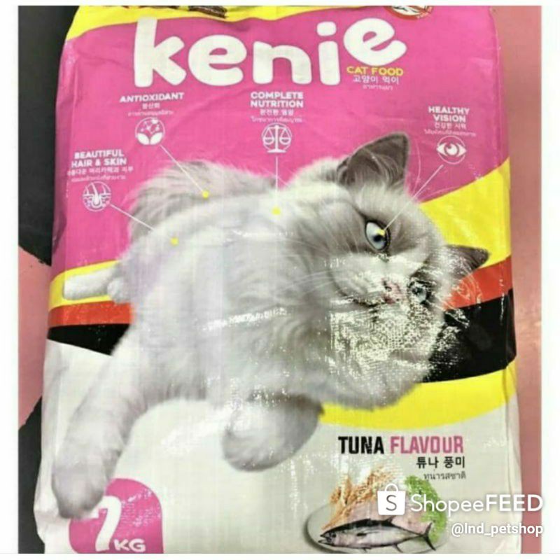 Jual Kenie 7kg - Makanan Kucing Kenie catfood Tuna Flavor 7kg FRESHPACK ...