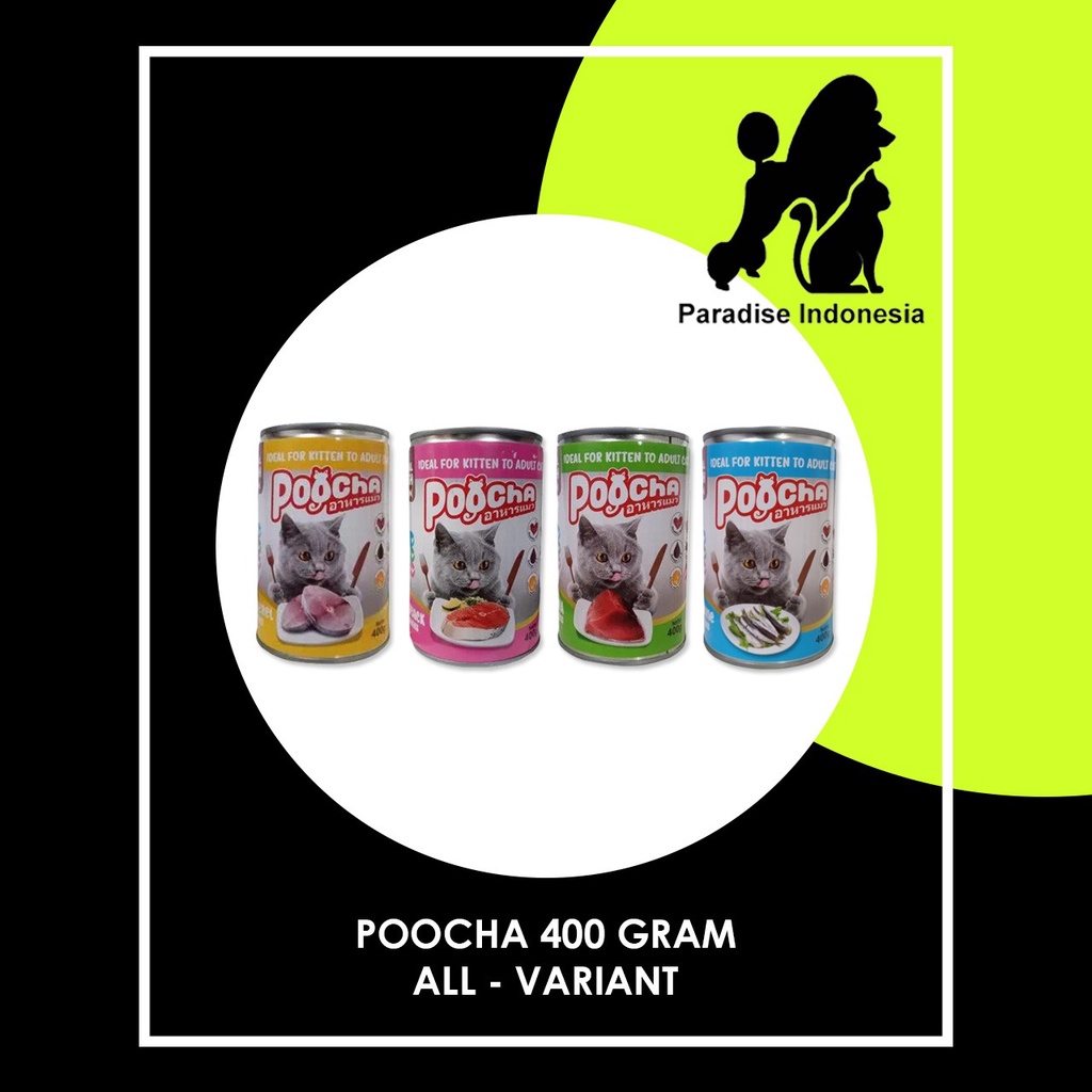 Jual Poocha all variant 400gr ( wet food can ) / makanan kucing ...