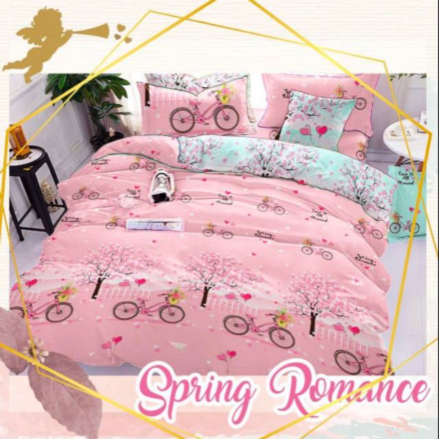 Jual BEDCOVER SET MOTIF SPRING ROMANCE | Shopee Indonesia