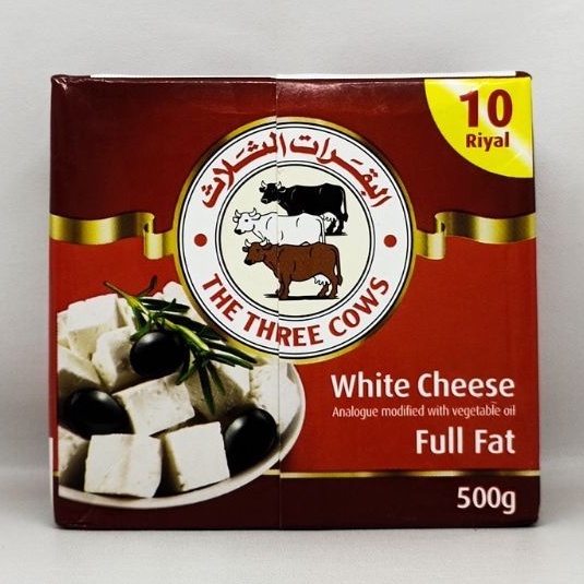 Jual White Cheese Keju Putih the three cows Full Fat 500g dadih susu ...