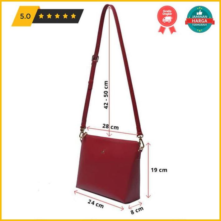 Jual Tas Wanit Povilo Milan Sling Bag Red Exclusive Shopee Indonesia
